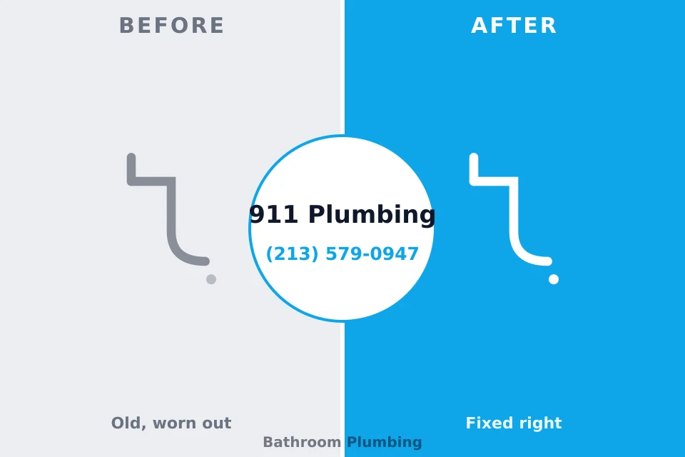 Before and after: plumbing company Augusta, ME
